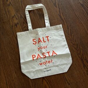 Bon Appétit Canvas Tote Bag Brand New